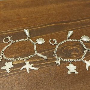 x2 Vintage Charm Bracelets